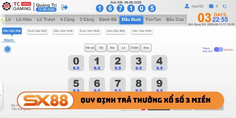 Quy định chi trả thưởng xổ số 3 miền
