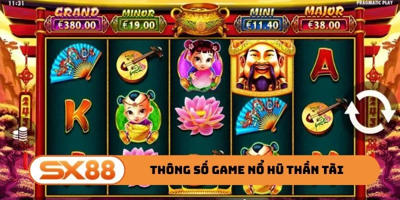 Thông số game nổ hũ Thần Tài