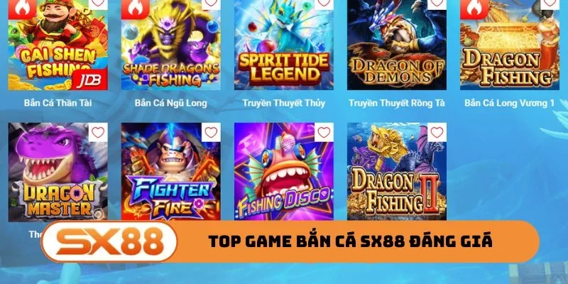 TOP game bắn cá SX88 đáng giá